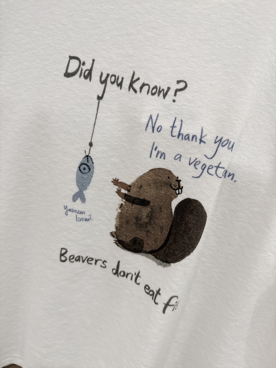 B76.俏皮繪圖河狸TEE