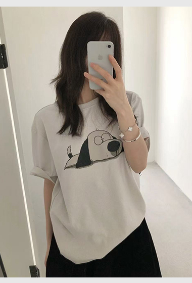 A10.慵懶大頭狗狗TEE