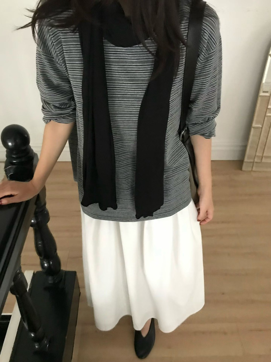 A01.小V家復古時光條紋TEE