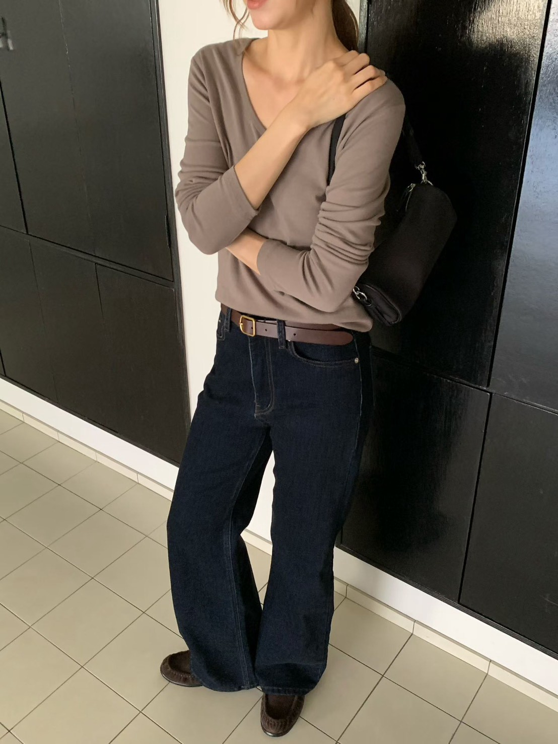 A12.櫥窗家微涼磨毛U領TEE