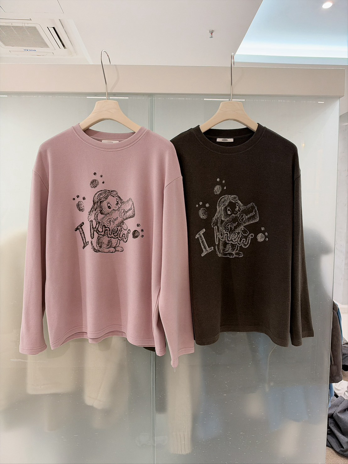B02.可愛卡通繪圖磨毛TEE