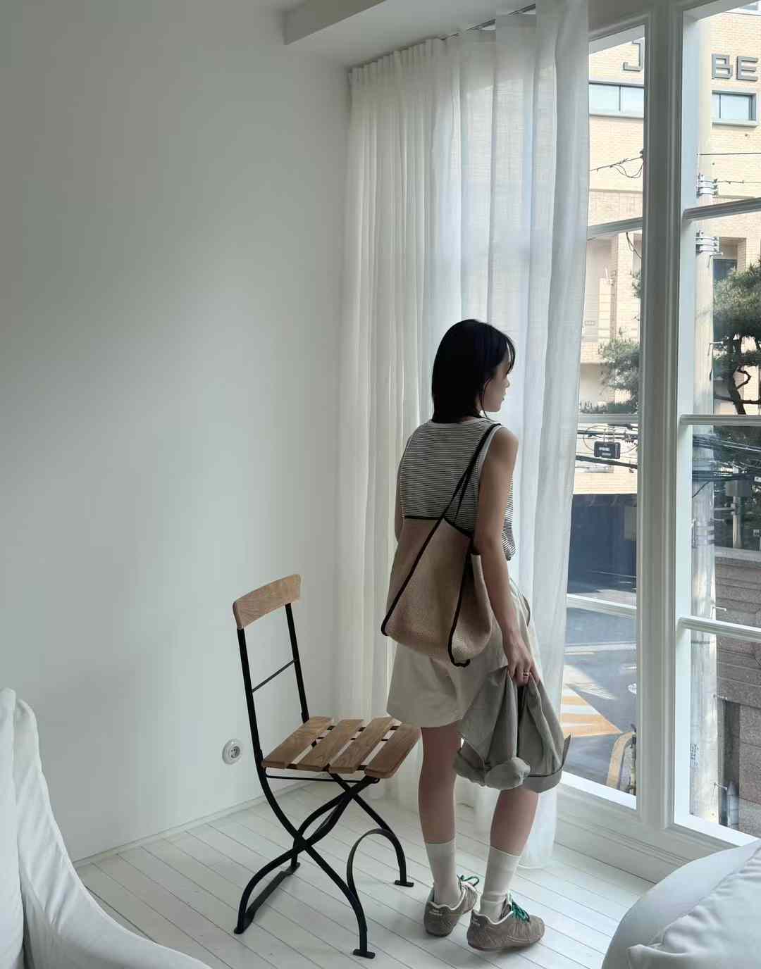 B77.夏日細條滾邊背心