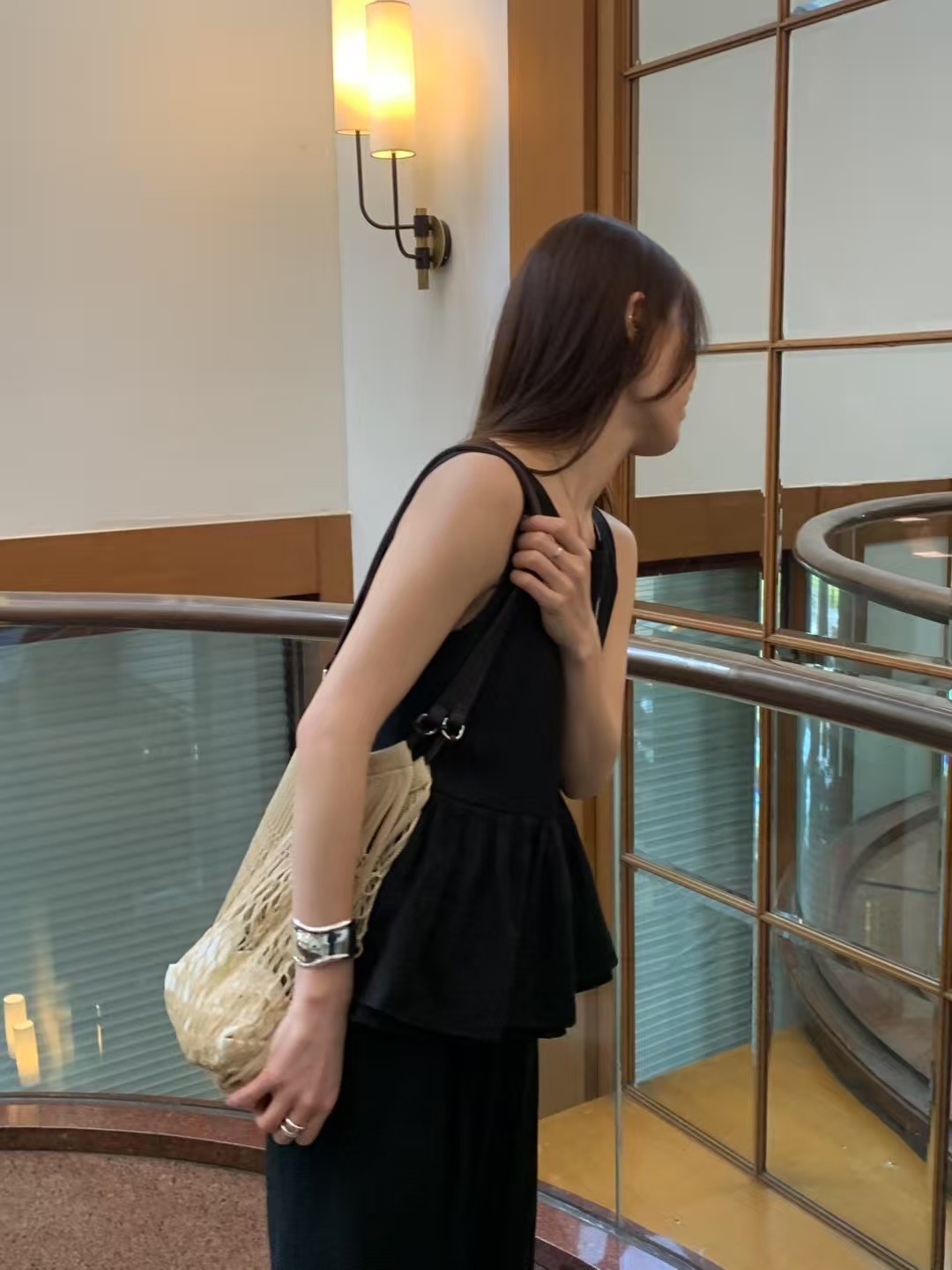 清爽家甜美抽皺蛋糕背心