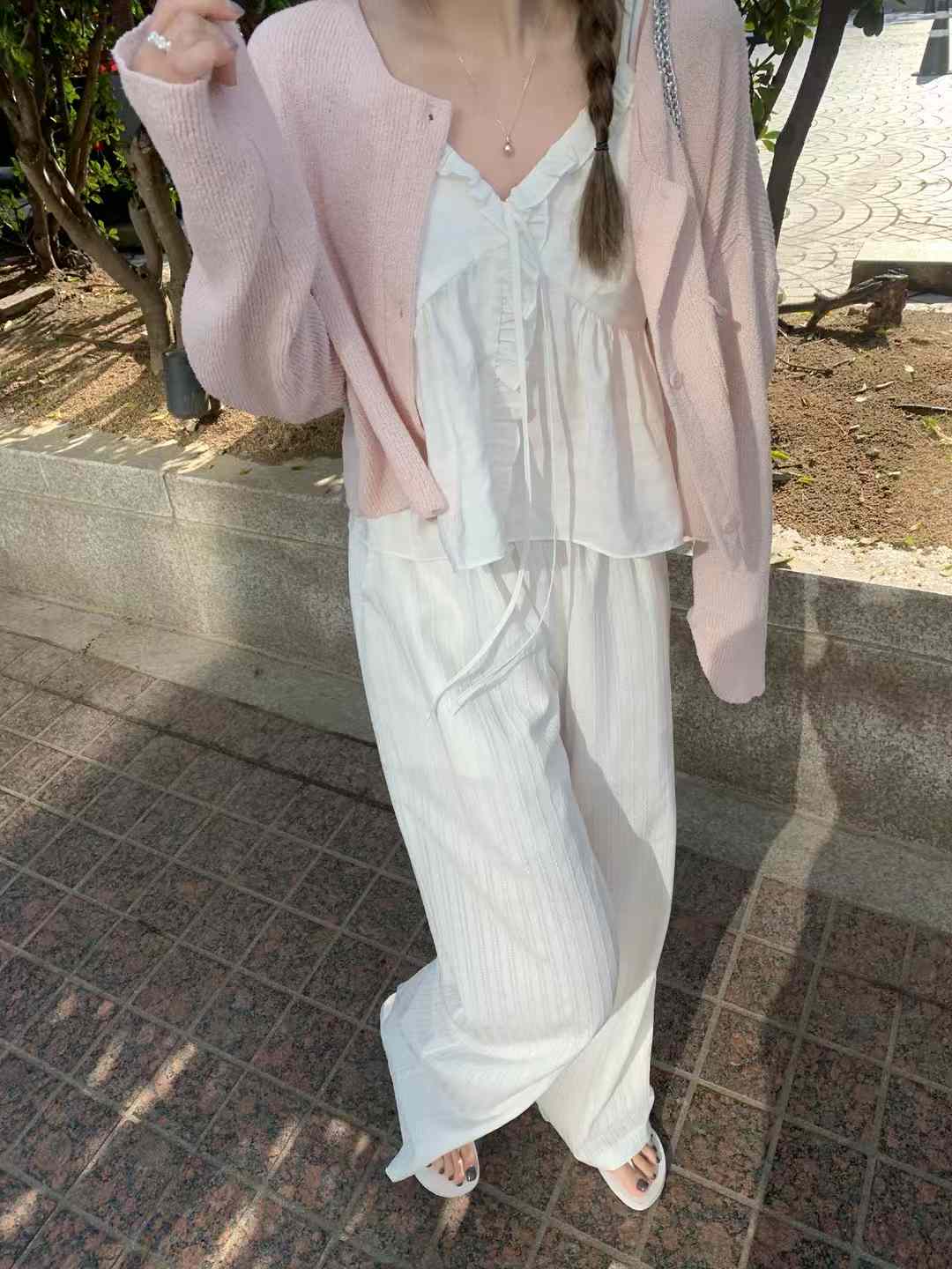 A09.甜美女孩綁帶背心