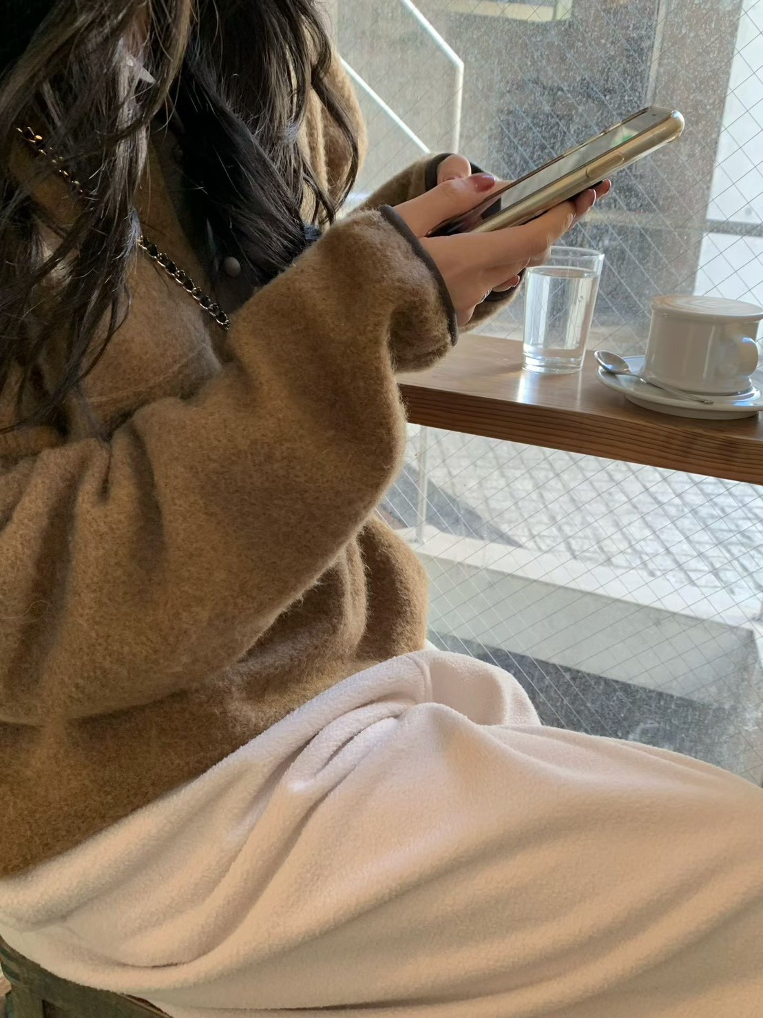 A16.小V家BOY羊毛混紡立領上衣