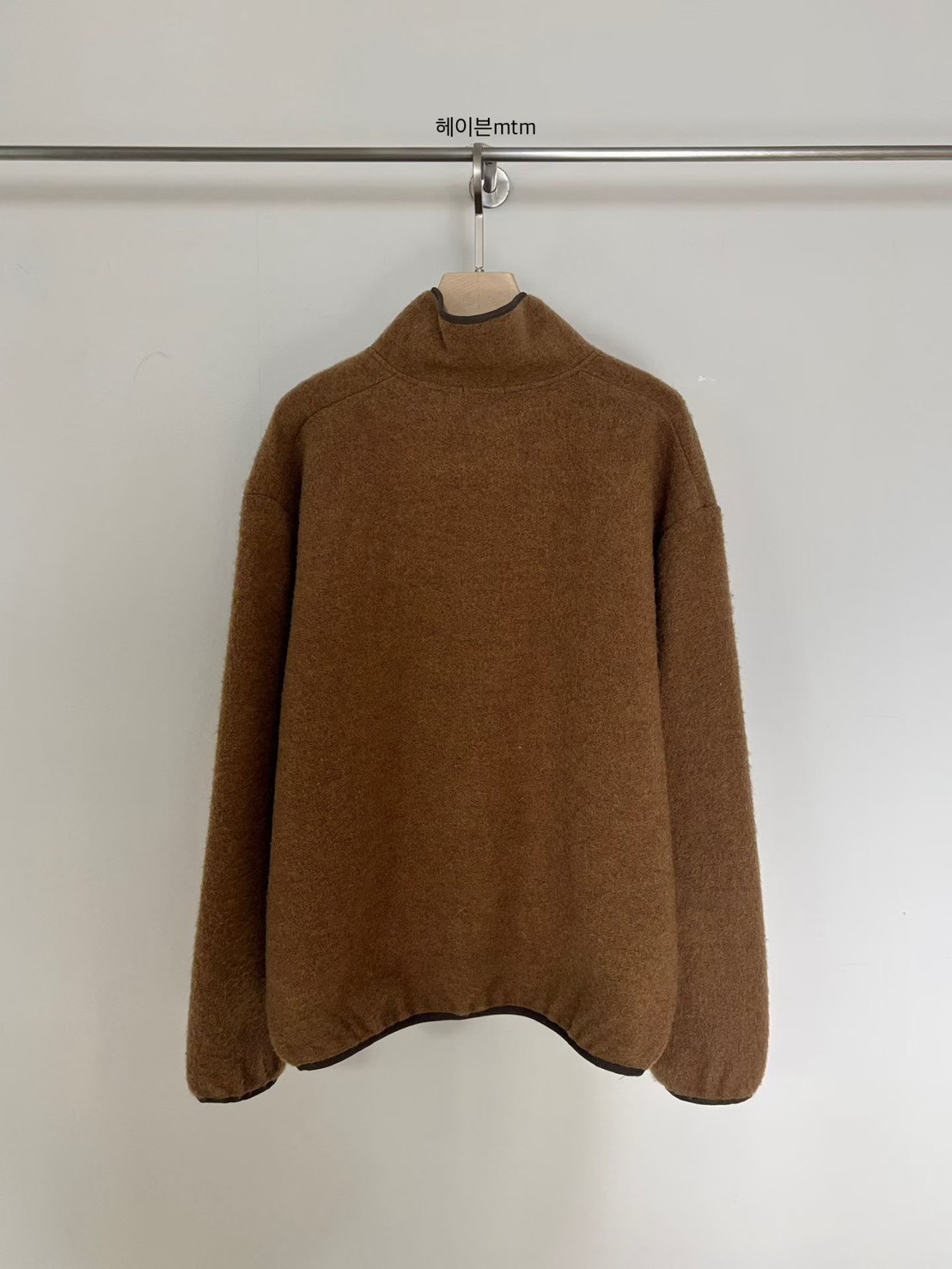 A16.小V家BOY羊毛混紡立領上衣