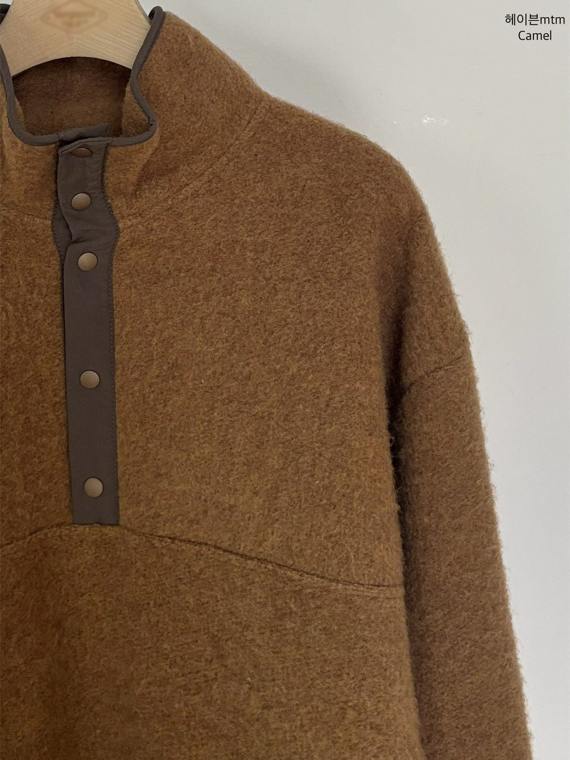 A16.小V家BOY羊毛混紡立領上衣