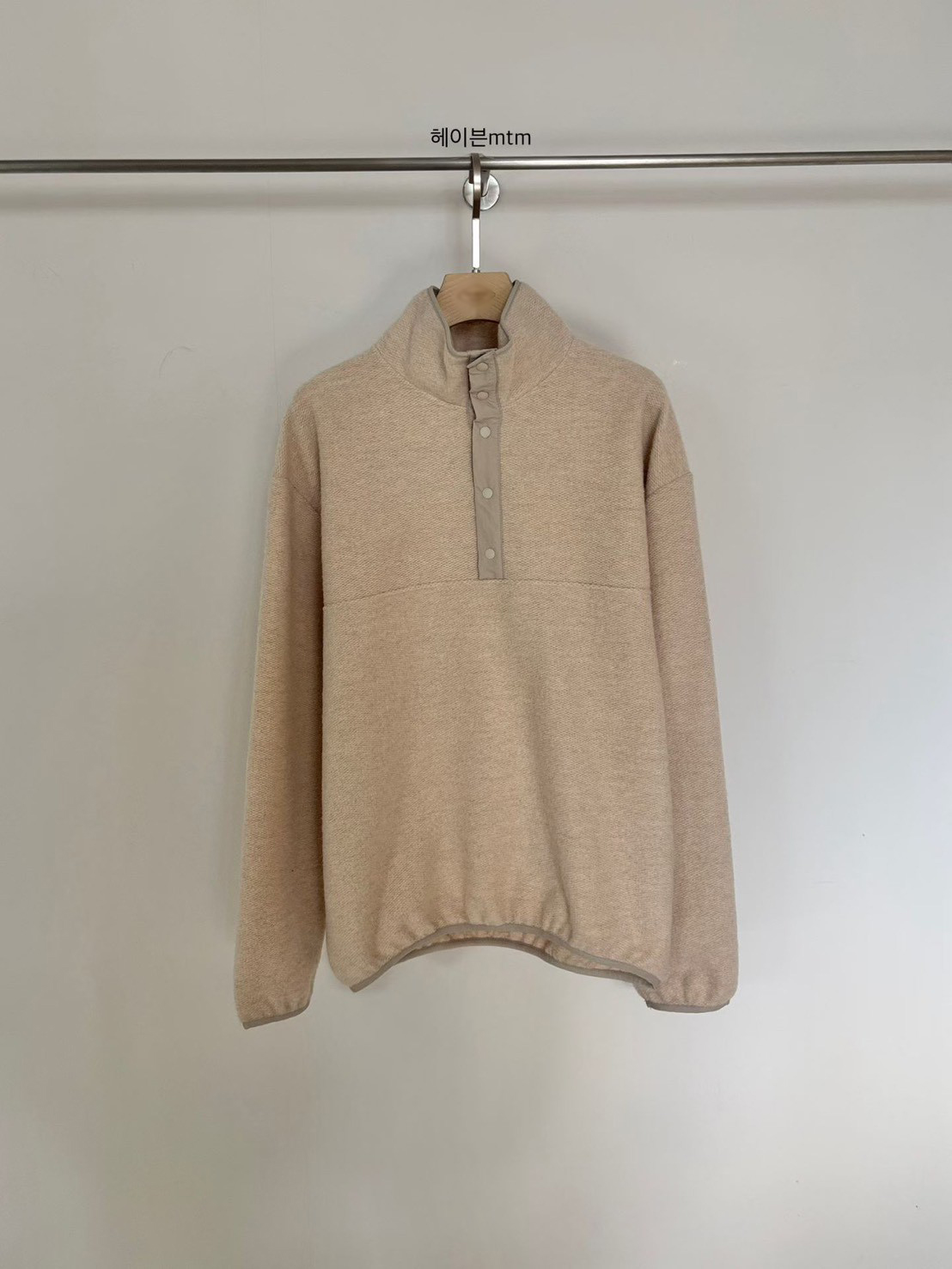 A16.小V家BOY羊毛混紡立領上衣