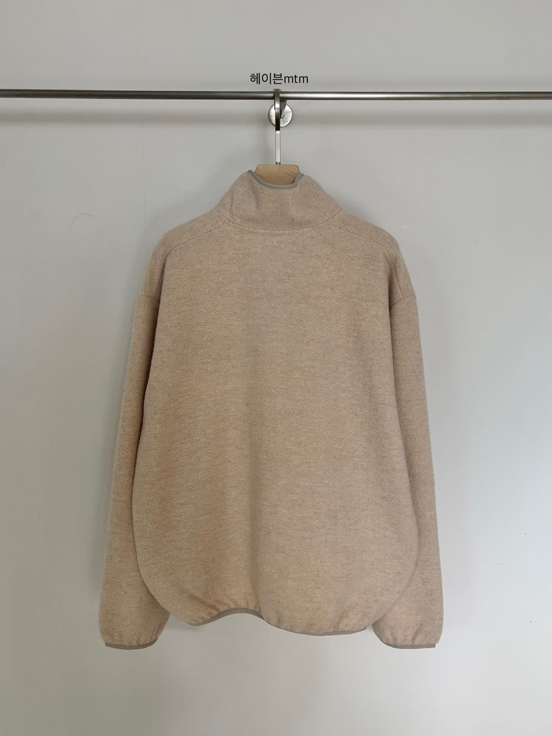 A16.小V家BOY羊毛混紡立領上衣