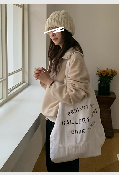 A16.小V家BOY羊毛混紡立領上衣