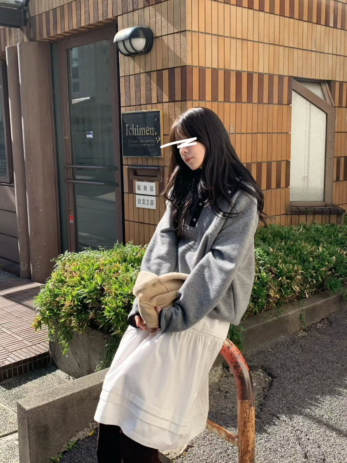 A16.小V家BOY羊毛混紡立領上衣