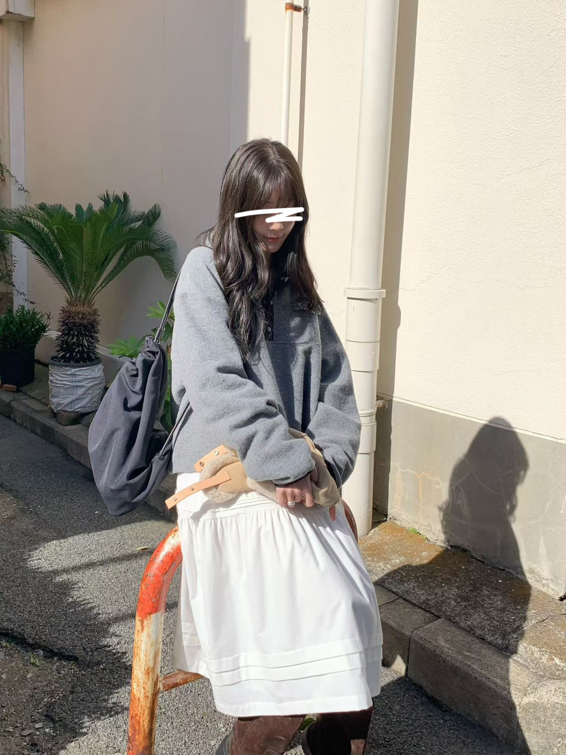 A16.小V家BOY羊毛混紡立領上衣