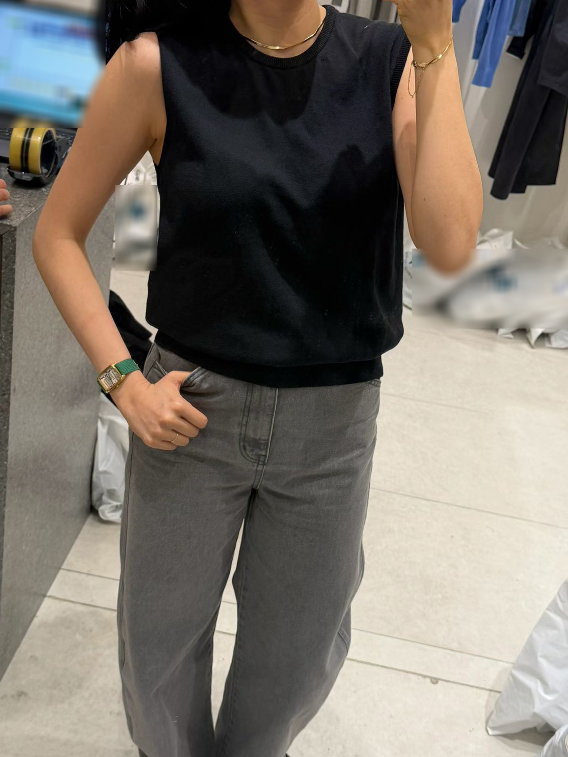 B43.質感家圓領雅致針織背心