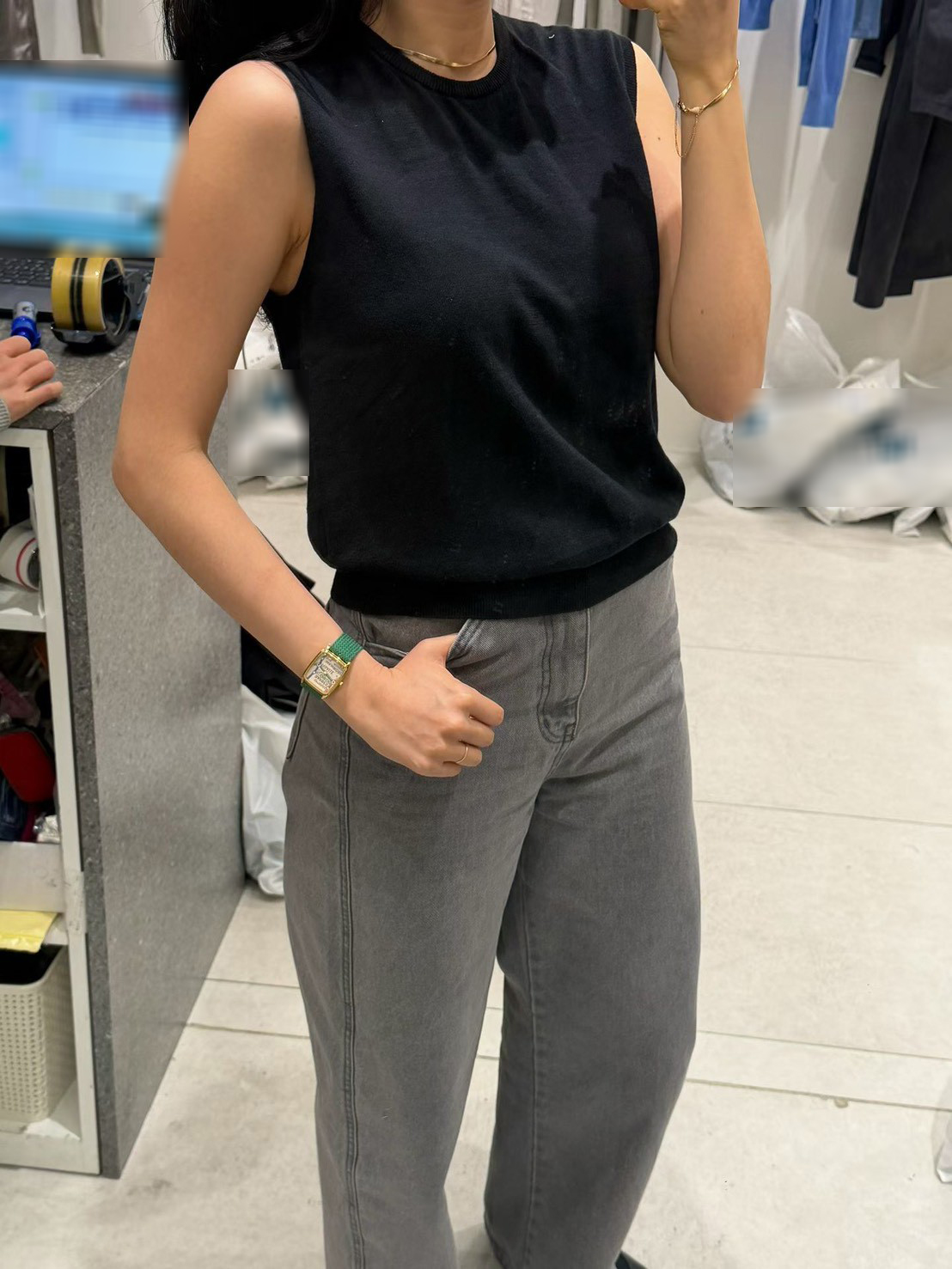 B43.質感家圓領雅致針織背心