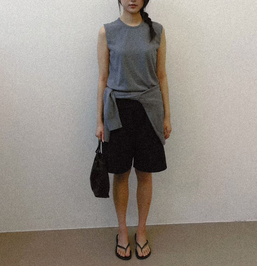 B43.質感家圓領雅致針織背心