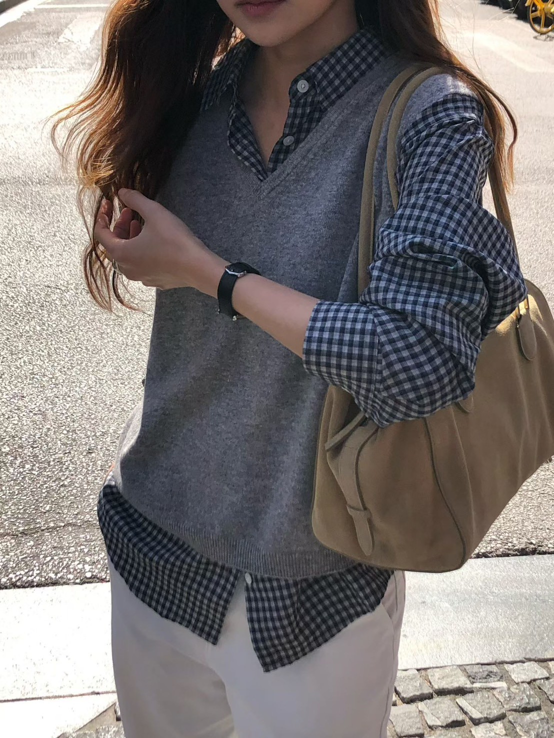 A09.大V家百搭V領針織背心