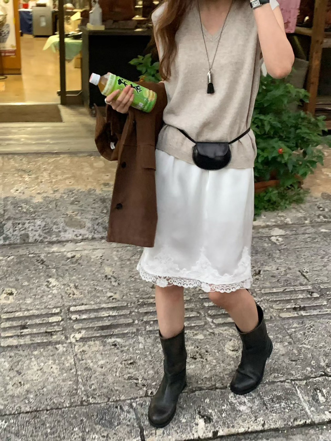 A09.大V家百搭V領針織背心