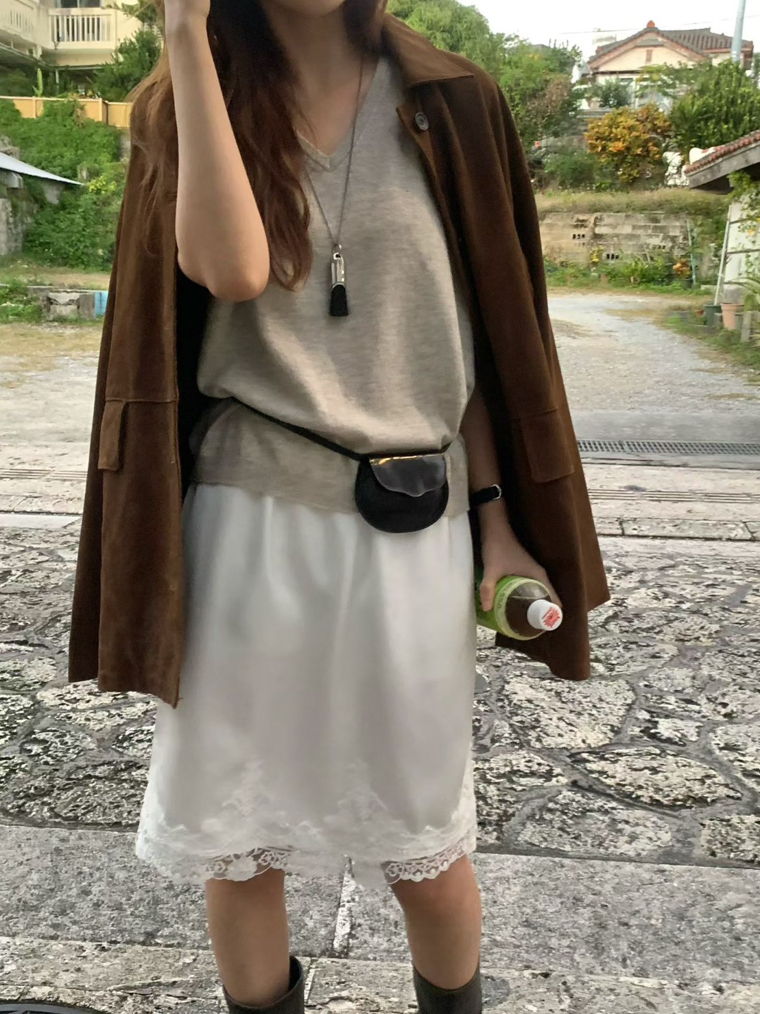 A09.大V家百搭V領針織背心