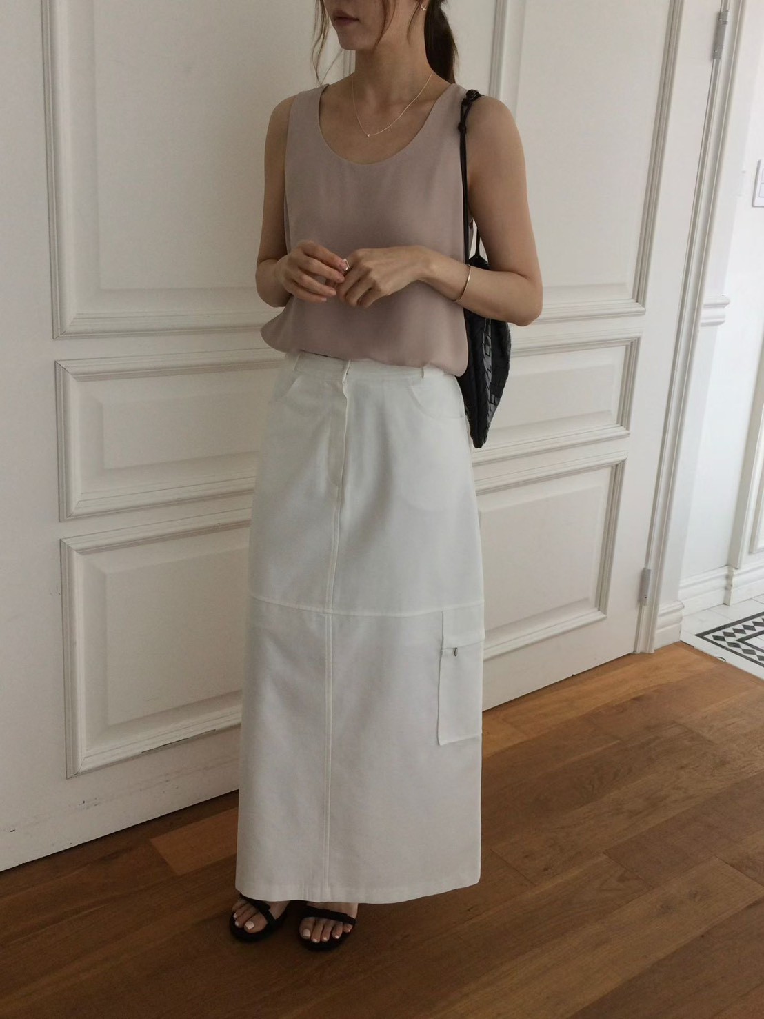 B26.甜美雙層下擺背心