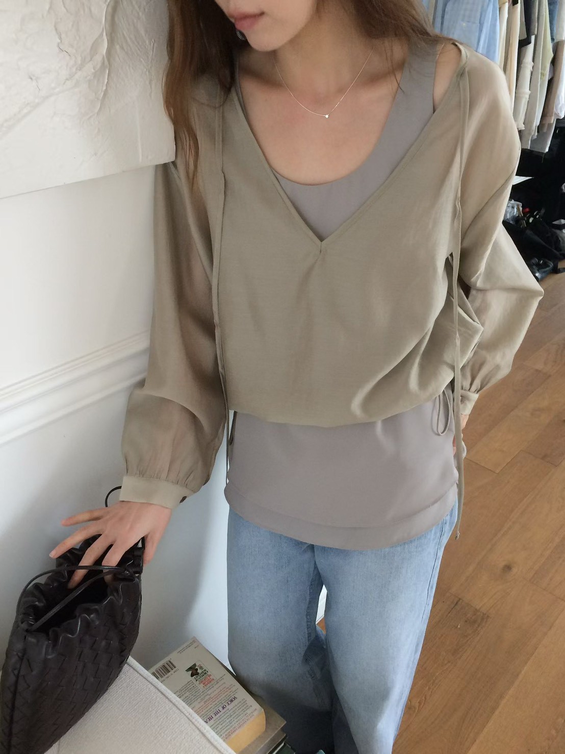 B26.甜美雙層下擺背心