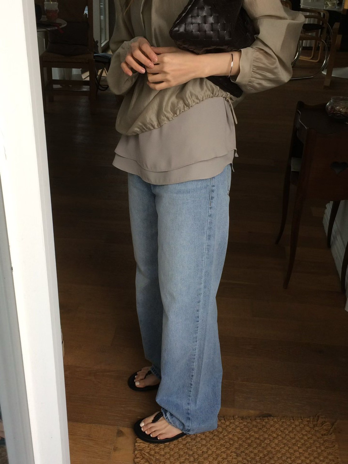 B26.甜美雙層下擺背心