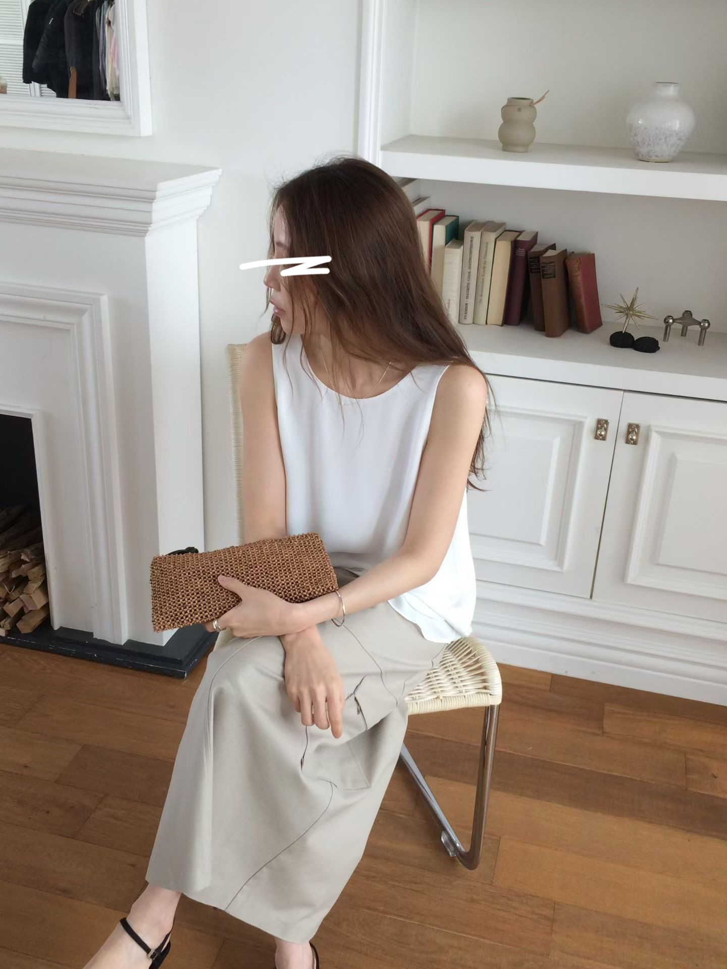 B26.甜美雙層下擺背心