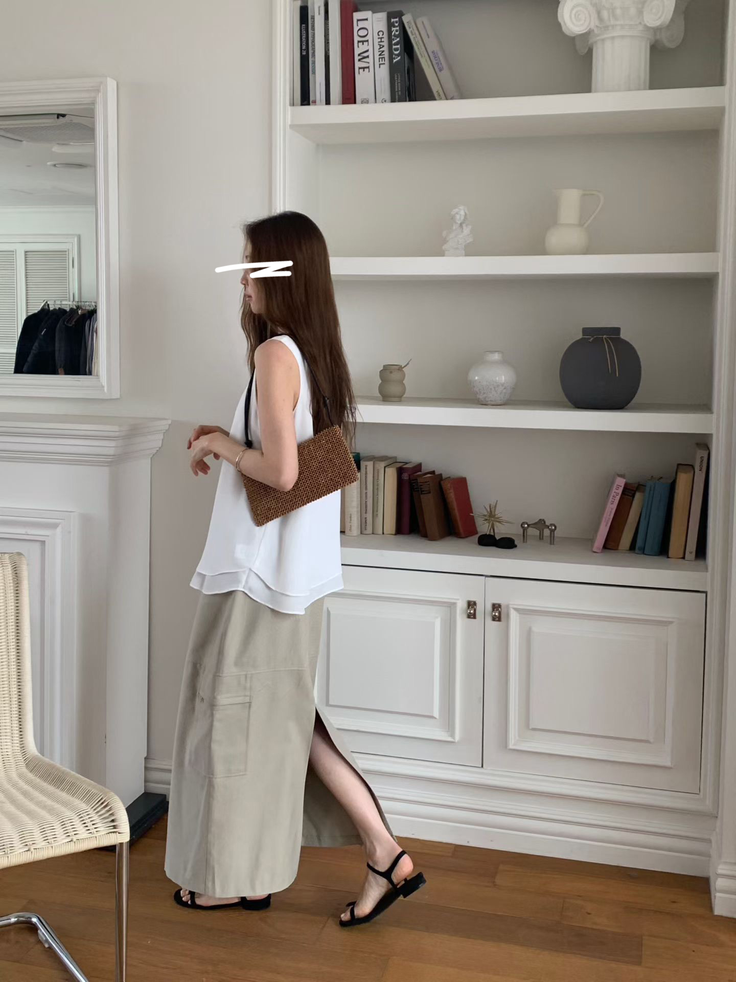 B26.甜美雙層下擺背心