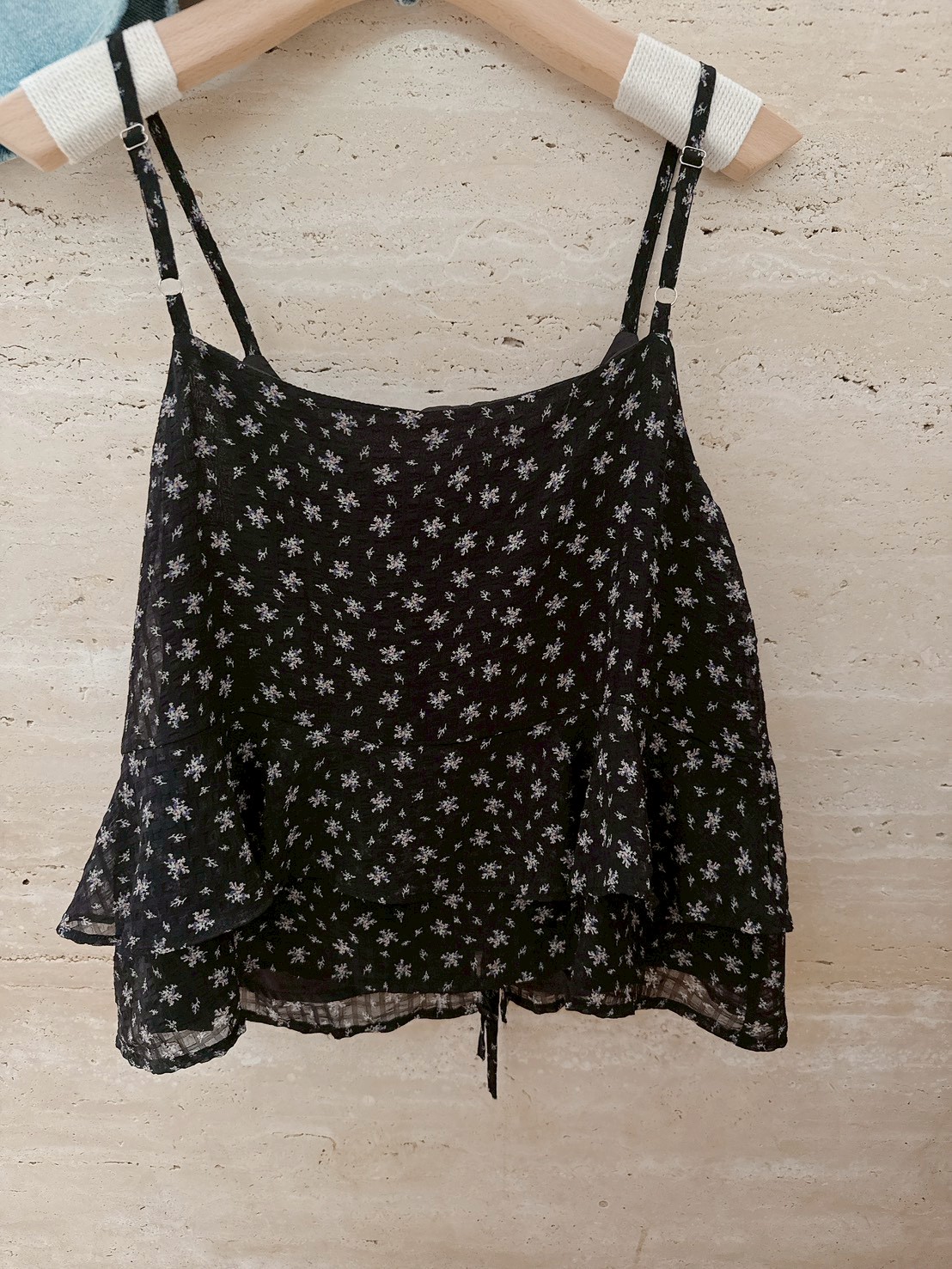 唯美飄逸小碎花背心