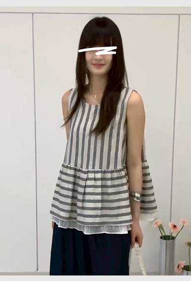 A07.海洋條紋傘狀背心