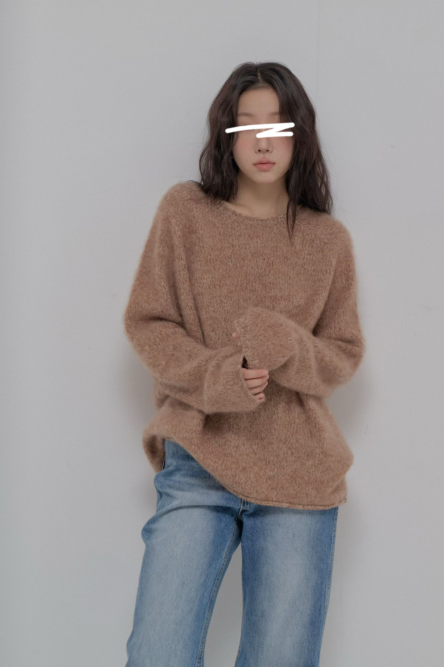 B89.絕美混紗100%羊毛寬鬆毛衣