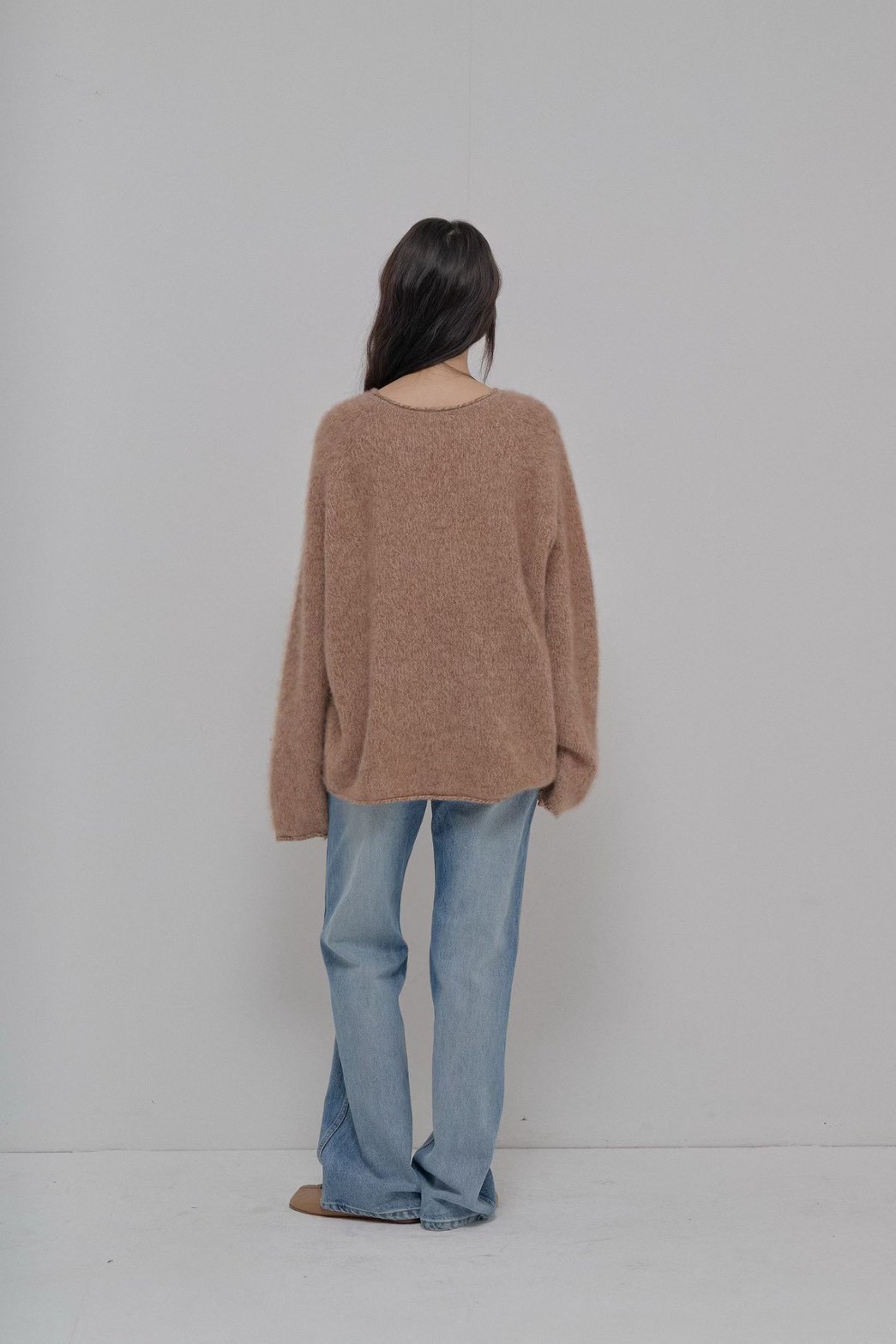 B89.絕美混紗100%羊毛寬鬆毛衣