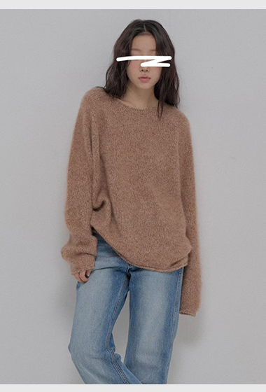 B89.絕美混紗100%羊毛寬鬆毛衣