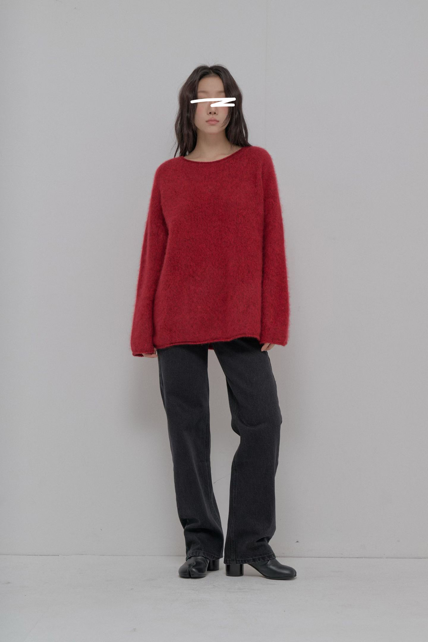 B89.絕美混紗100%羊毛寬鬆毛衣