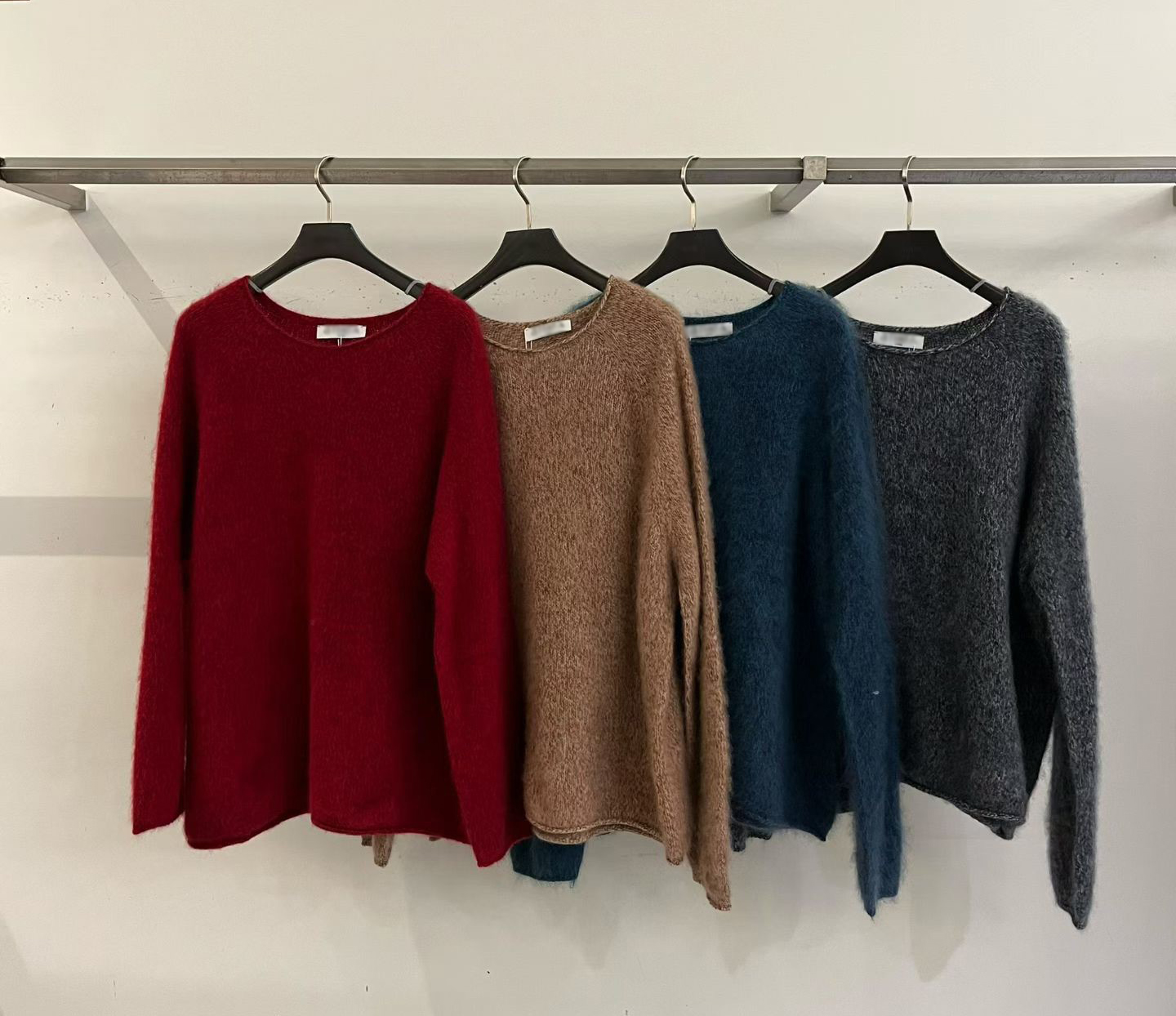 B89.絕美混紗100%羊毛寬鬆毛衣