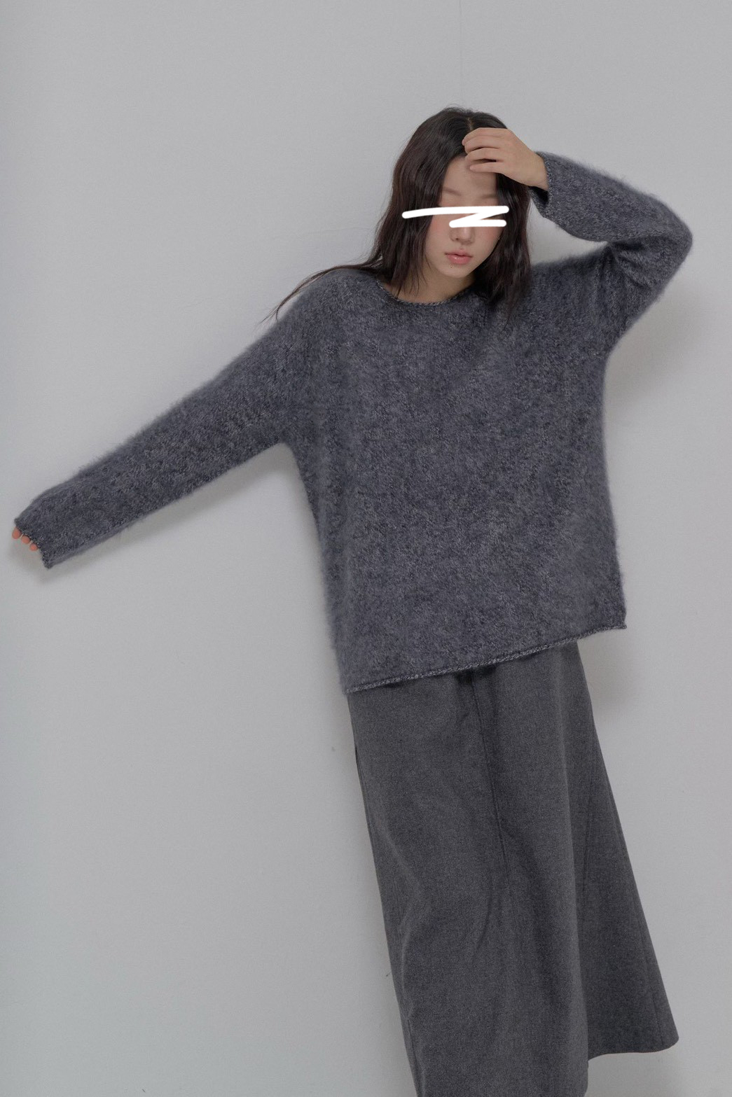 B89.絕美混紗100%羊毛寬鬆毛衣