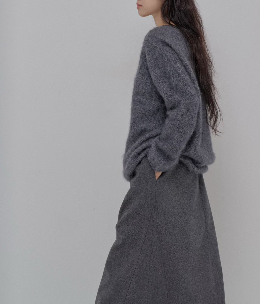 B89.絕美混紗100%羊毛寬鬆毛衣