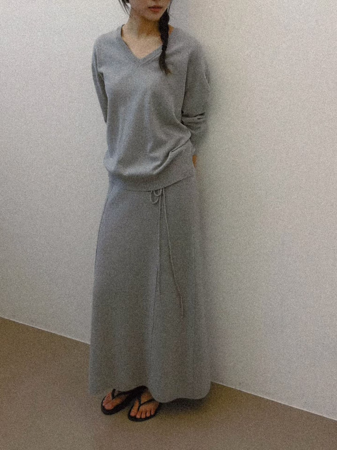 B49.質感家V領自信針織衫