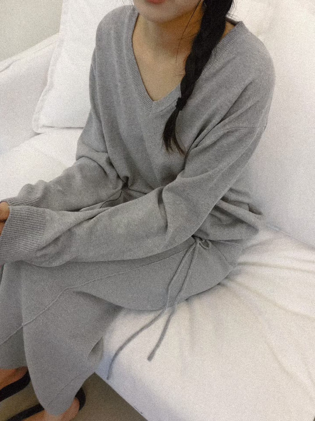 B49.質感家V領自信針織衫