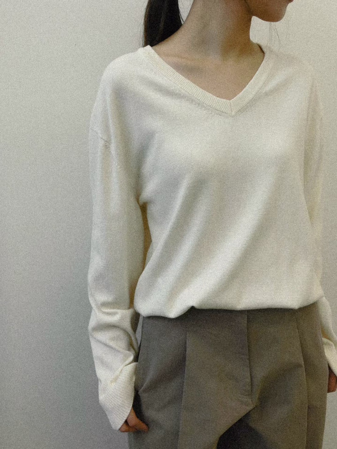 B49.質感家V領自信針織衫
