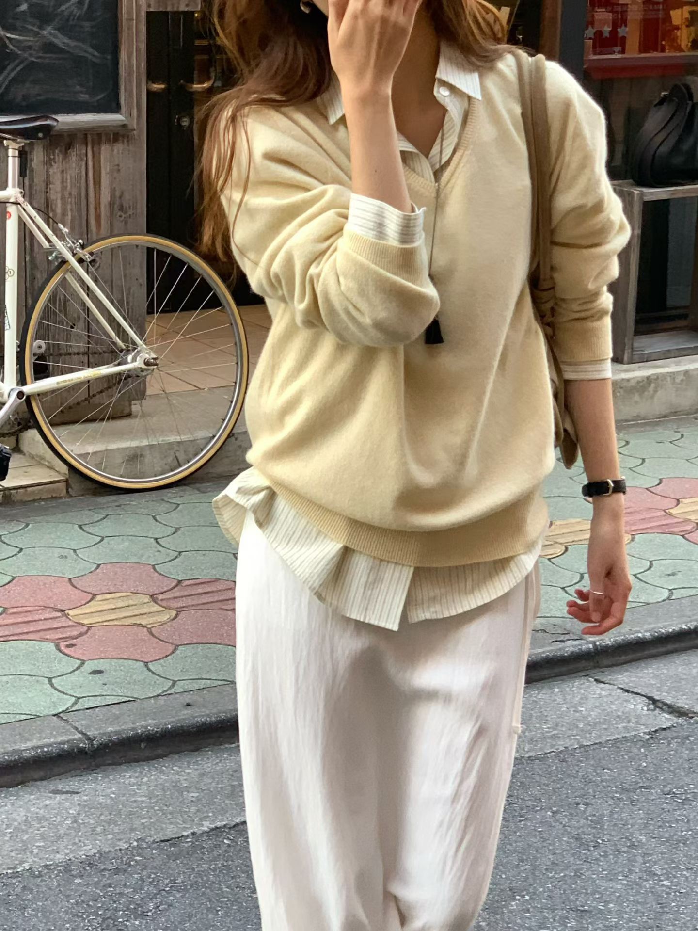 B03.大V家莫蘭迪5%CASHMERE針織衫