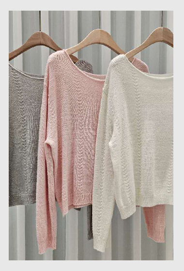 B87.星星家粉彩63%Wool麻花針織衫