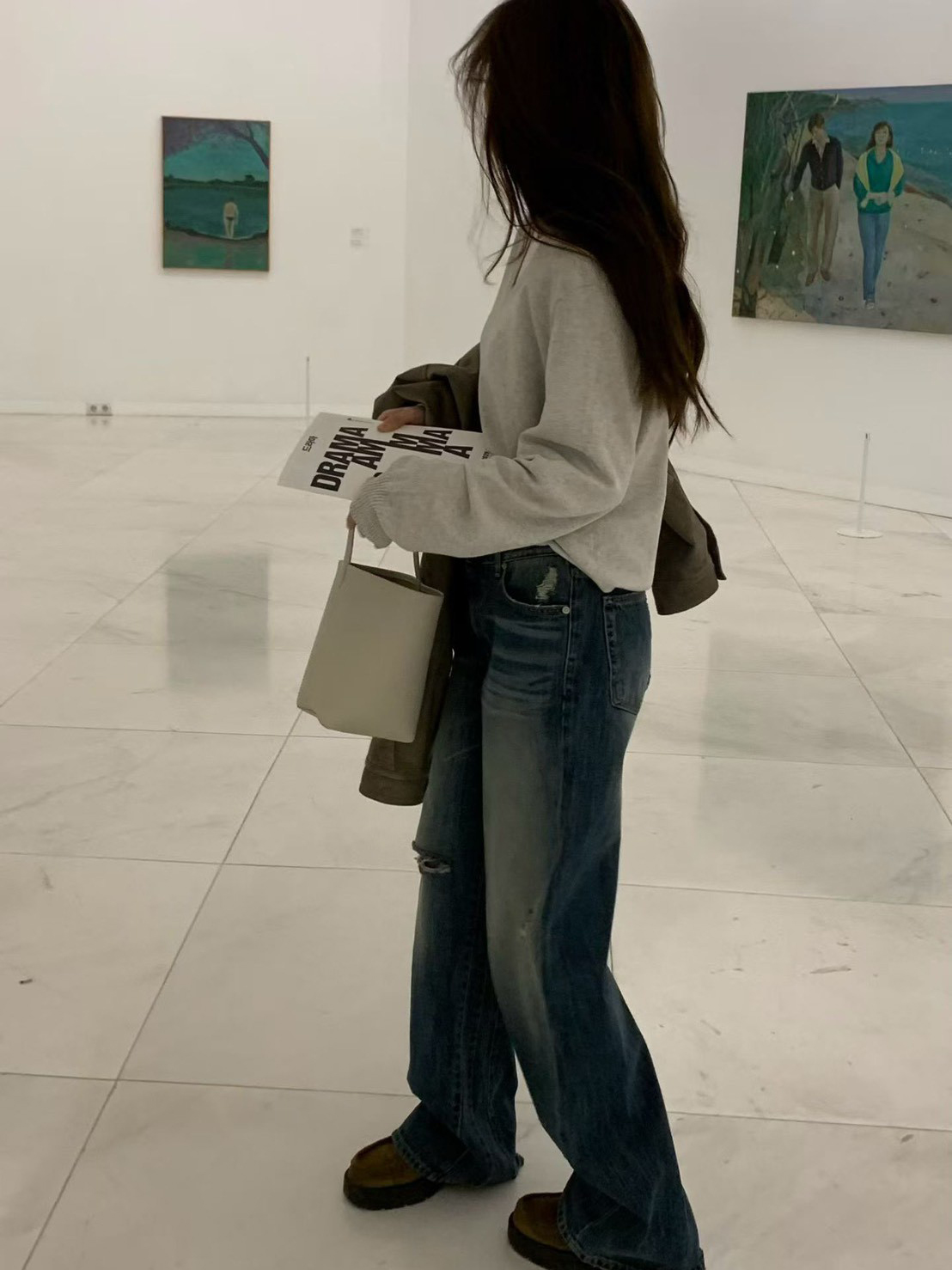 A07.纖瘦家春日V領無縫針織衫