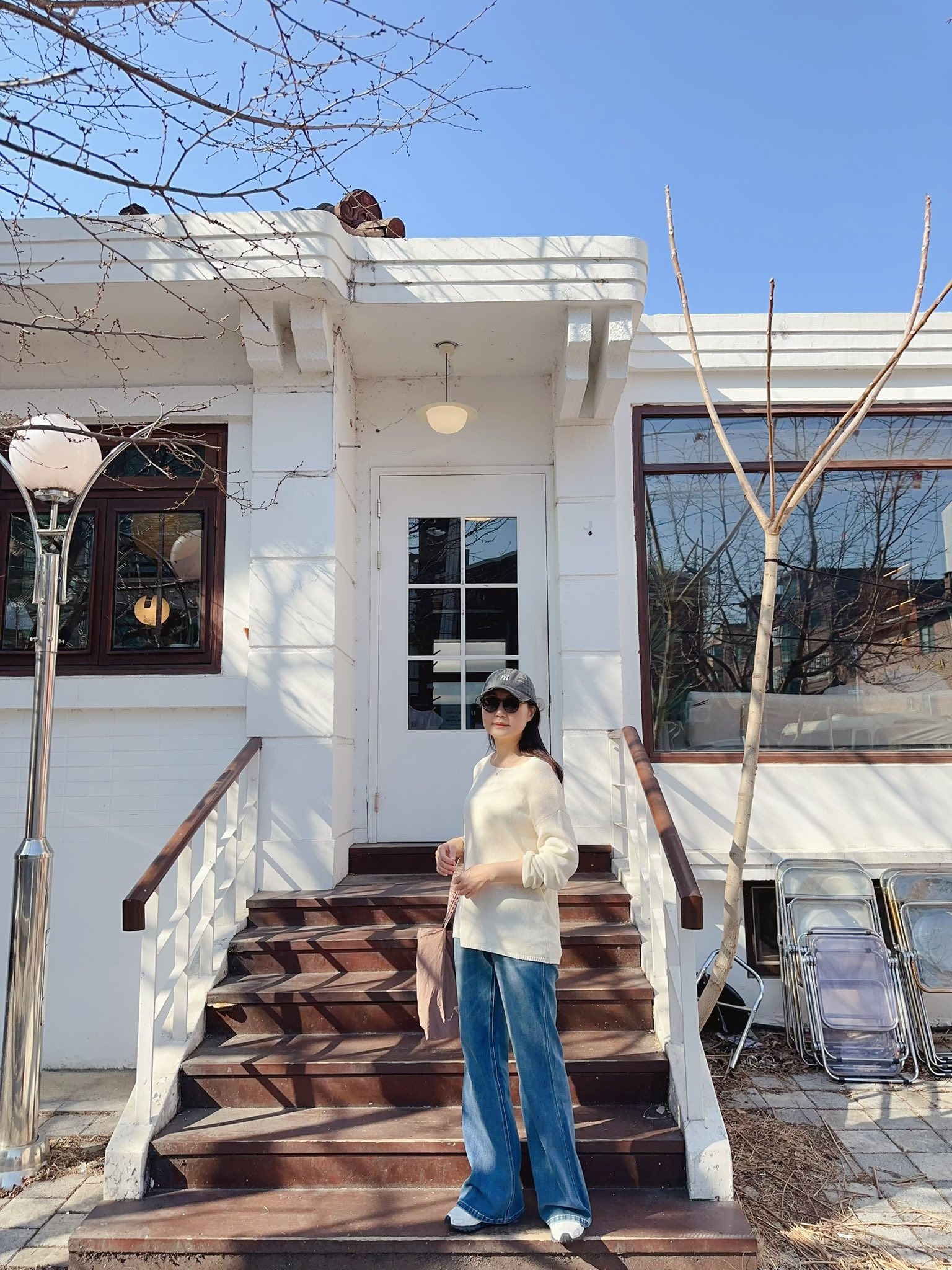 A71.糖果甜色圓領落肩針織上衣