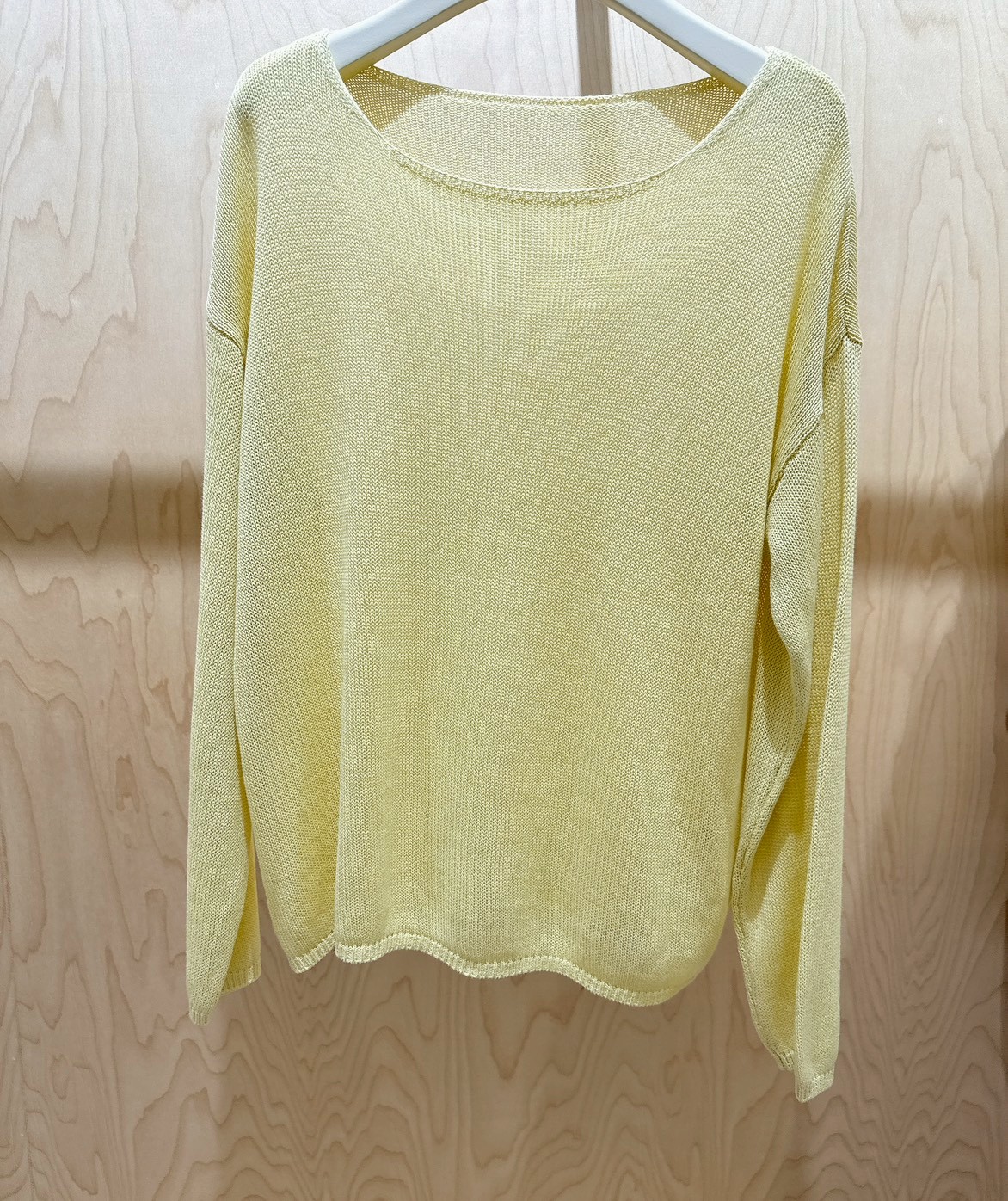 A71.糖果甜色圓領落肩針織上衣