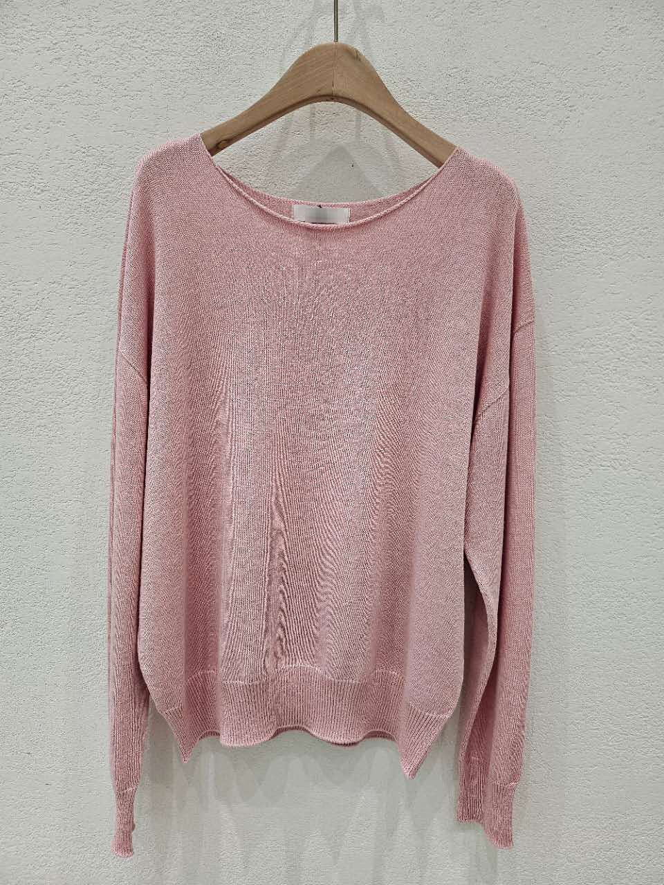 A83.星星家亞麻混紡大圓領針織衫