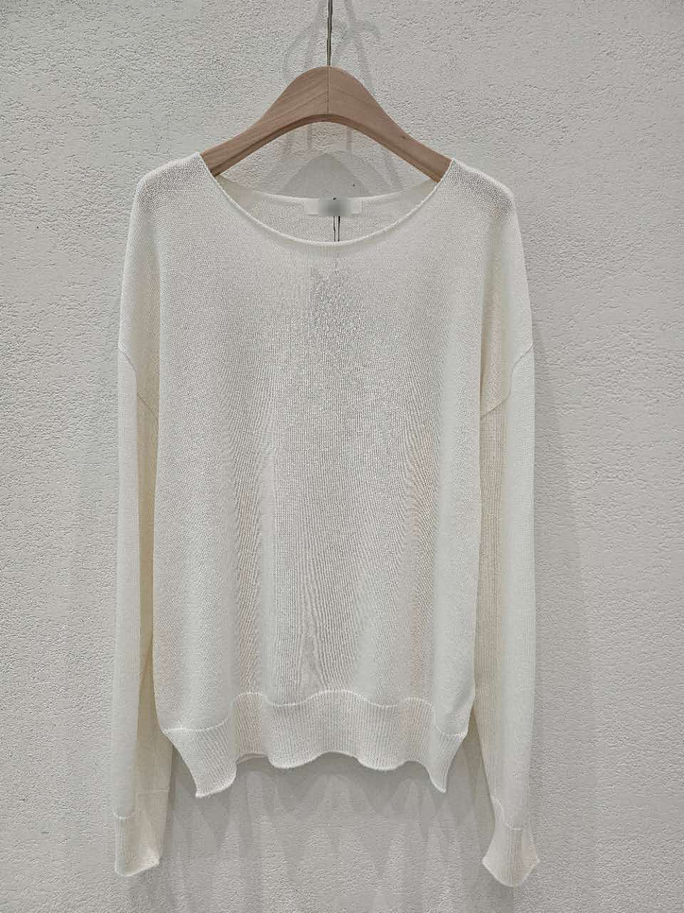 A83.星星家亞麻混紡大圓領針織衫