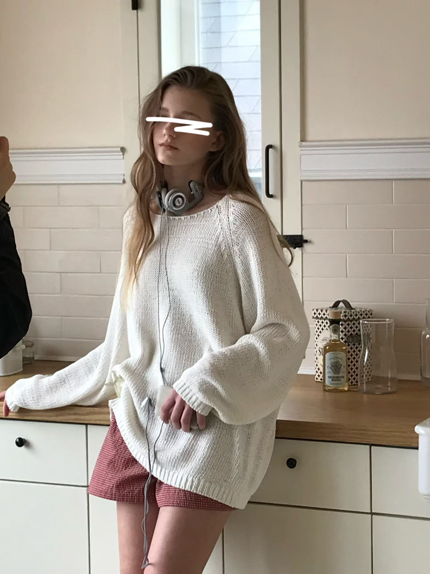 A94.小V家慵懶拉克蘭針織罩衫