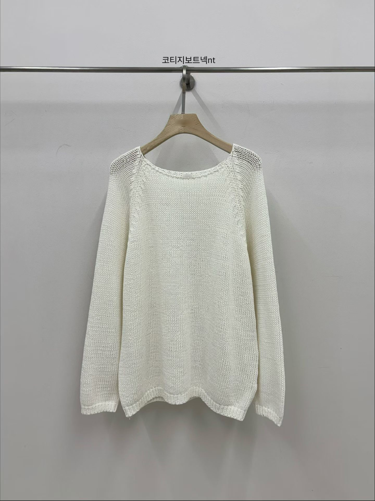 A94.小V家慵懶拉克蘭針織罩衫