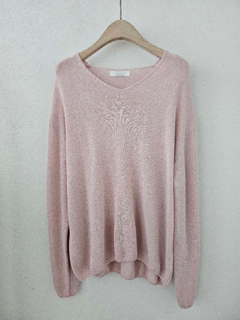 B125.星星家溫柔亞麻混紡針織衫