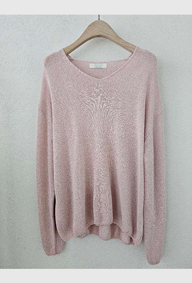 B125.星星家溫柔亞麻混紡針織衫